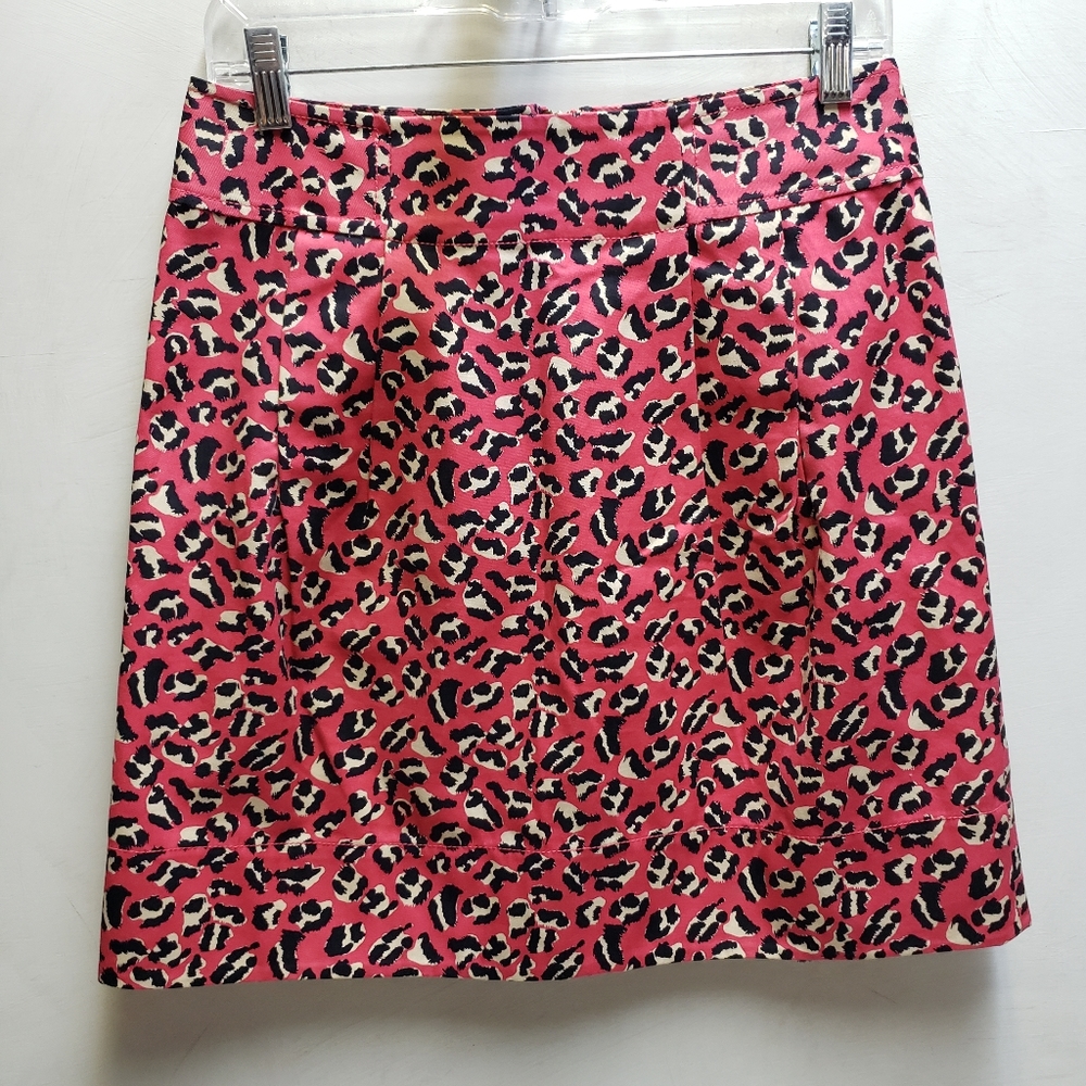 Marc by Marc Jacobs size 4 pink leopard print skirt with pockets sexy retro vibe